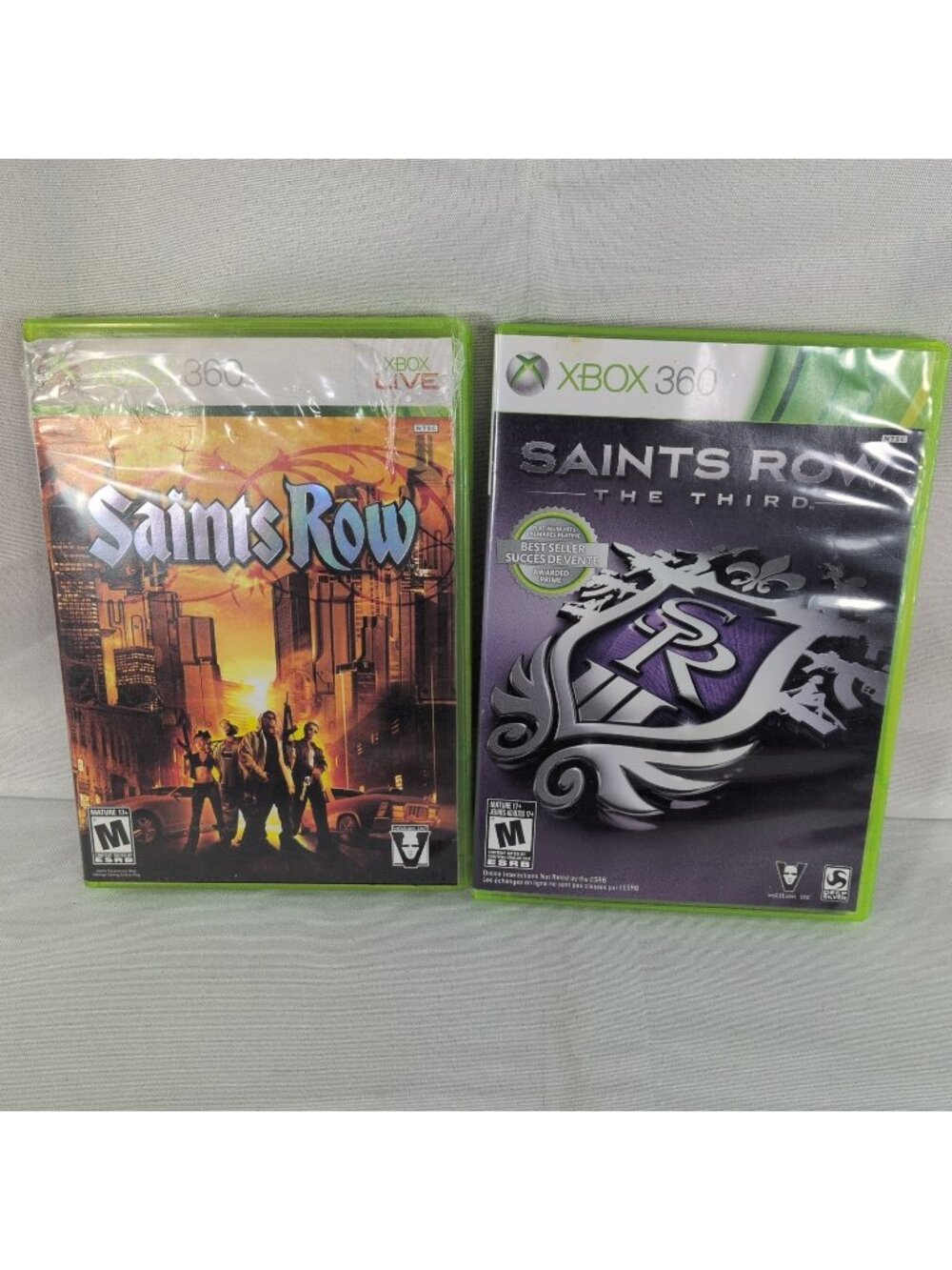 Saints Row Game Lot 1 & 3 Xbox 360 Tested Manuals